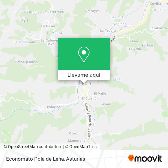 Mapa Economato Pola de Lena