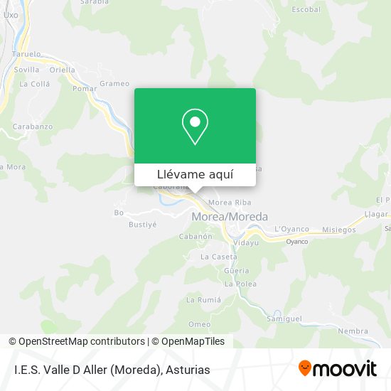 Mapa I.E.S. Valle D Aller (Moreda)