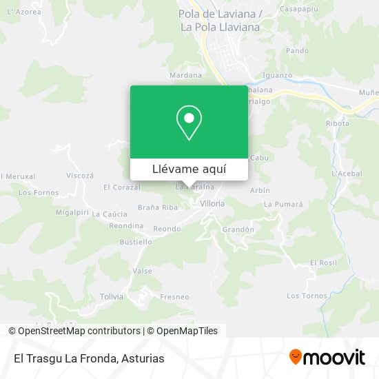Mapa El Trasgu La Fronda