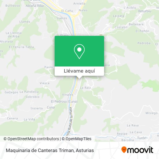 Mapa Maquinaria de Canteras Triman