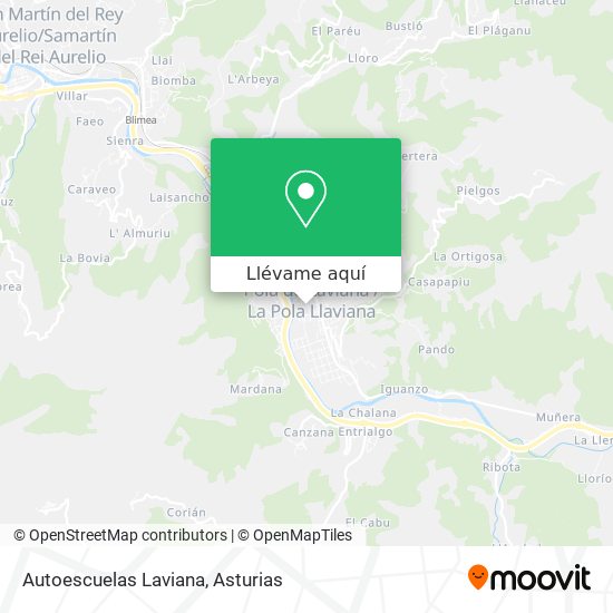 Mapa Autoescuelas Laviana