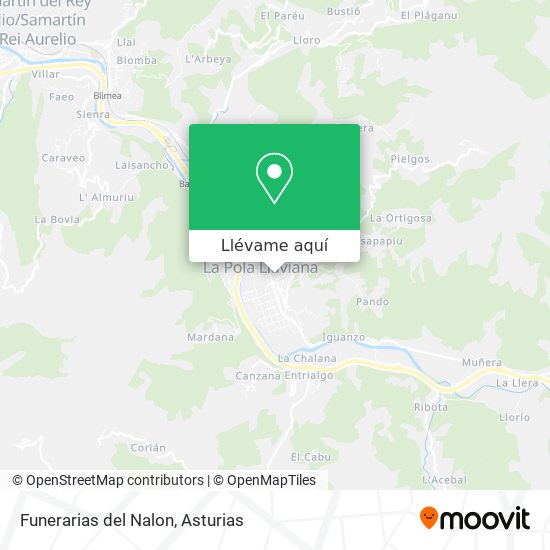 Mapa Funerarias del Nalon