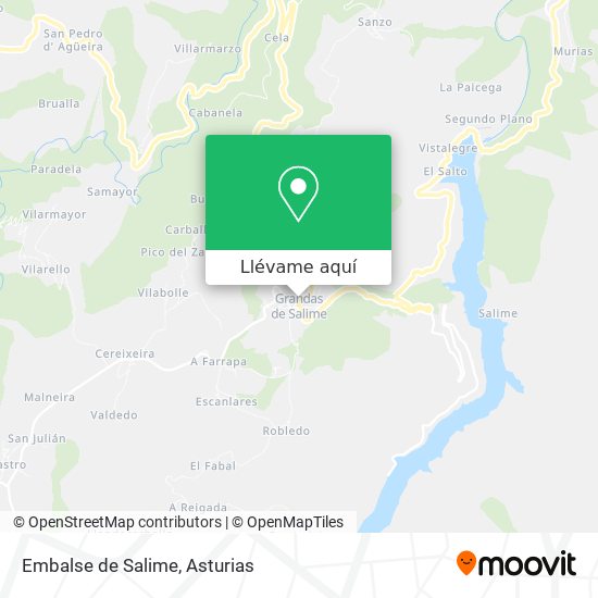 Mapa Embalse de Salime