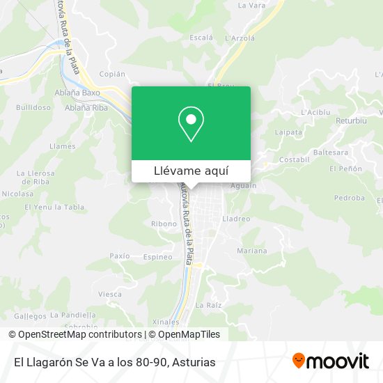 Mapa El Llagarón Se Va a los 80-90