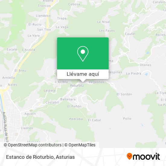 Mapa Estanco de Rioturbio