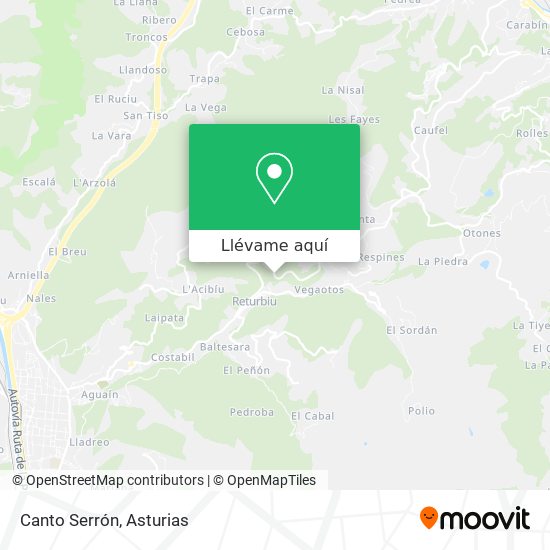 Mapa Canto Serrón