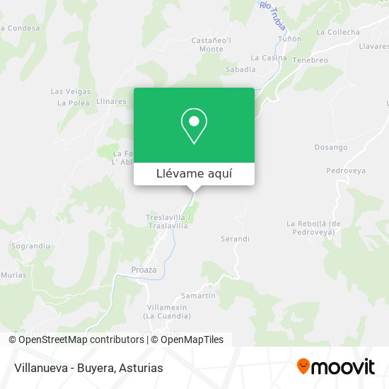 Mapa Villanueva - Buyera