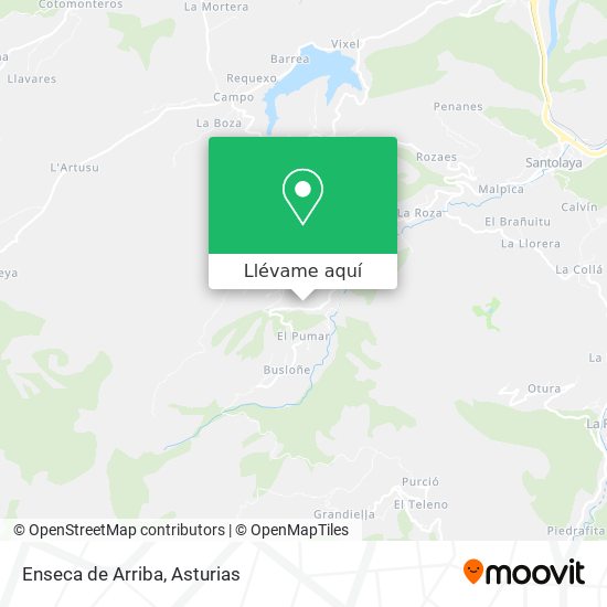 Mapa Enseca de Arriba