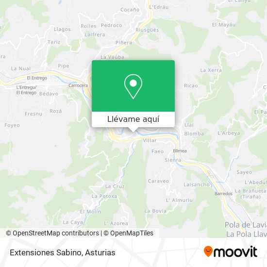 Mapa Extensiones Sabino