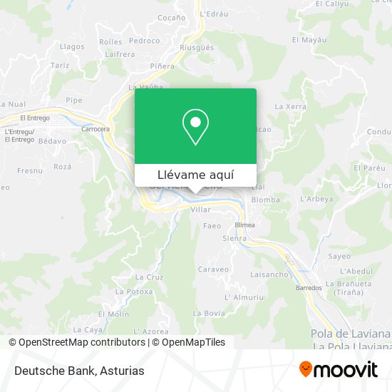 Mapa Deutsche Bank