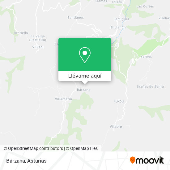 Mapa Bárzana