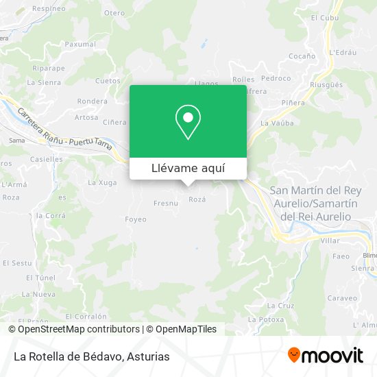 Mapa La Rotella de Bédavo