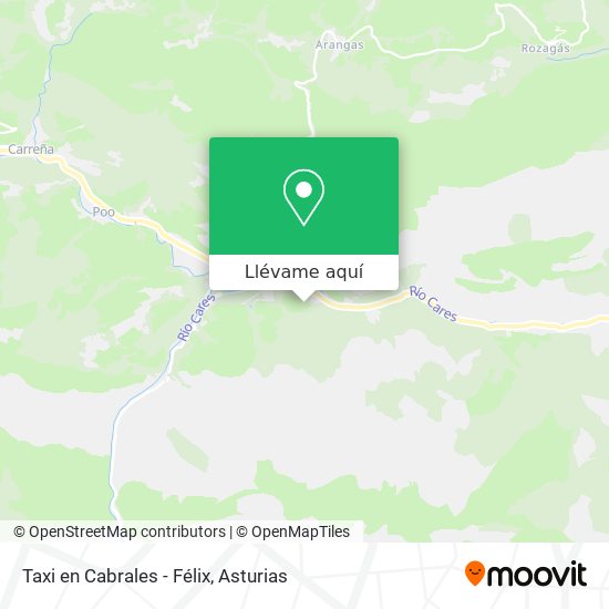 Mapa Taxi en Cabrales - Félix