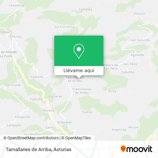 Mapa Tamallanes de Arriba