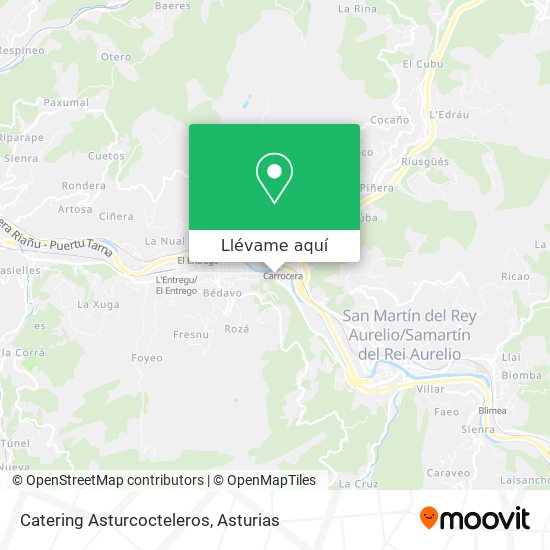 Mapa Catering Asturcocteleros