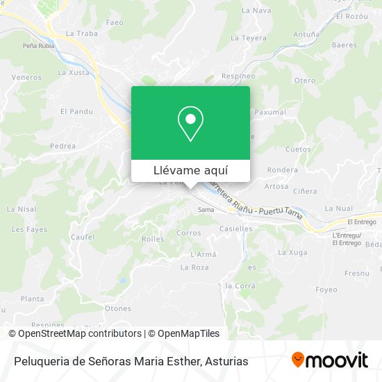 Mapa Peluqueria de Señoras Maria Esther