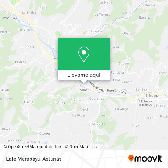 Mapa Lafe Marabayu