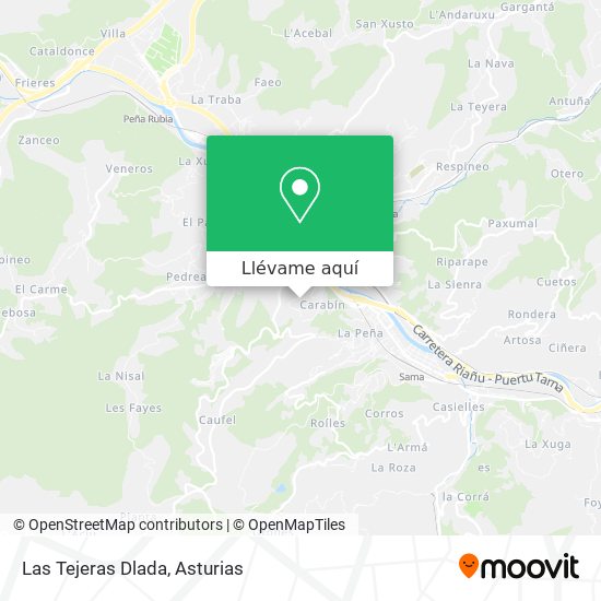 Mapa Las Tejeras Dlada