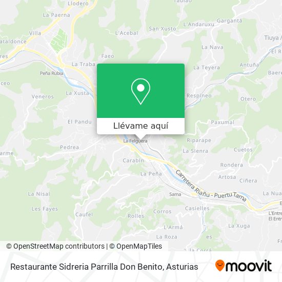 Mapa Restaurante Sidreria Parrilla Don Benito