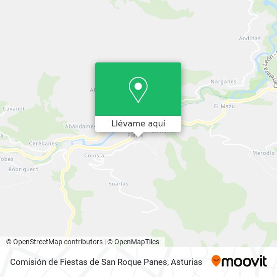 Mapa Comisión de Fiestas de San Roque Panes