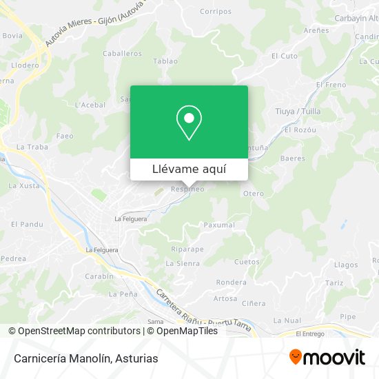 Mapa Carnicería Manolín