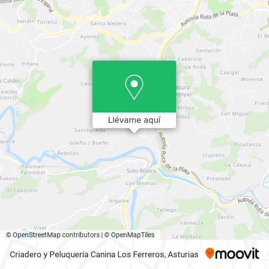 Mapa Criadero y Peluquería Canina Los Ferreros