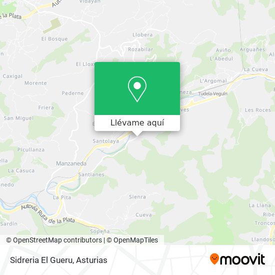 Mapa Sidreria El Gueru