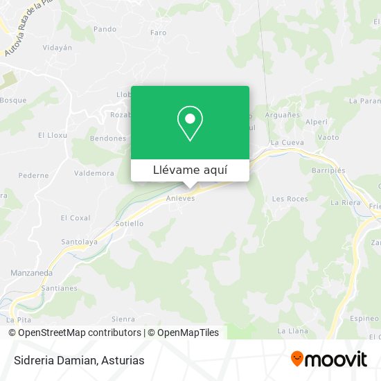Mapa Sidreria Damian
