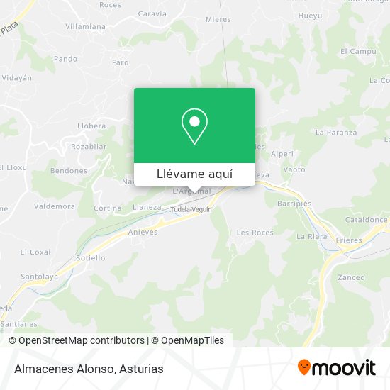 Mapa Almacenes Alonso