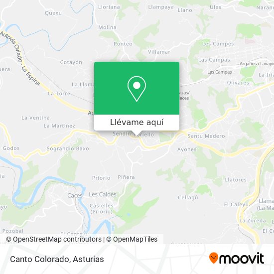 Mapa Canto Colorado