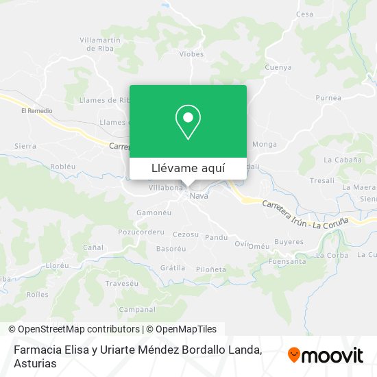 Mapa Farmacia Elisa y Uriarte Méndez Bordallo Landa
