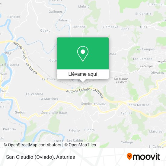 Mapa San Claudio (Oviedo)