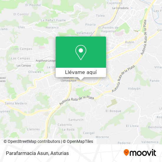 Mapa Parafarmacia Asun