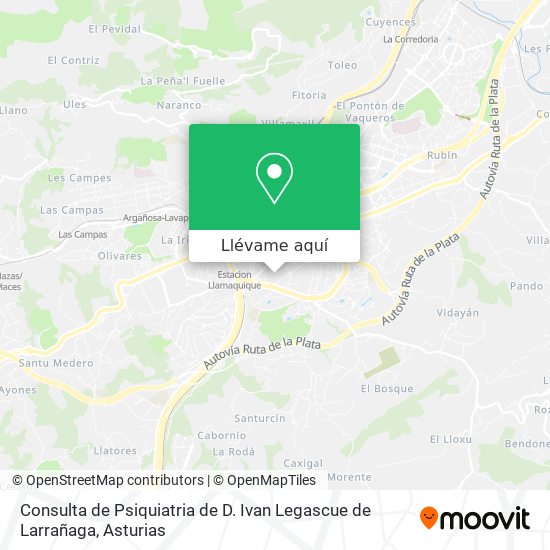 Mapa Consulta de Psiquiatria de D. Ivan Legascue de Larrañaga