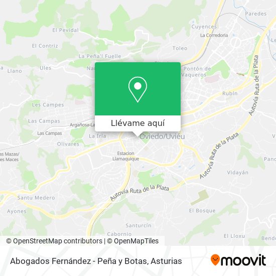 Mapa Abogados Fernández - Peña y Botas