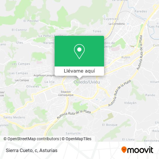 Mapa Sierra Cueto, c