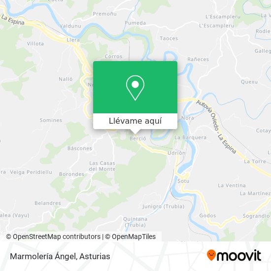 Mapa Marmolería Ángel