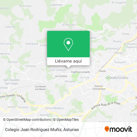 Mapa Colegio Juan Rodriguez Muñiz