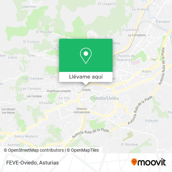 Mapa FEVE-Oviedo