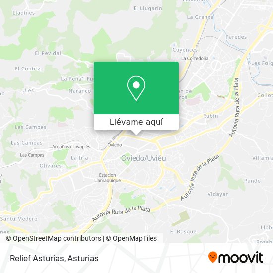 Mapa Relief Asturias