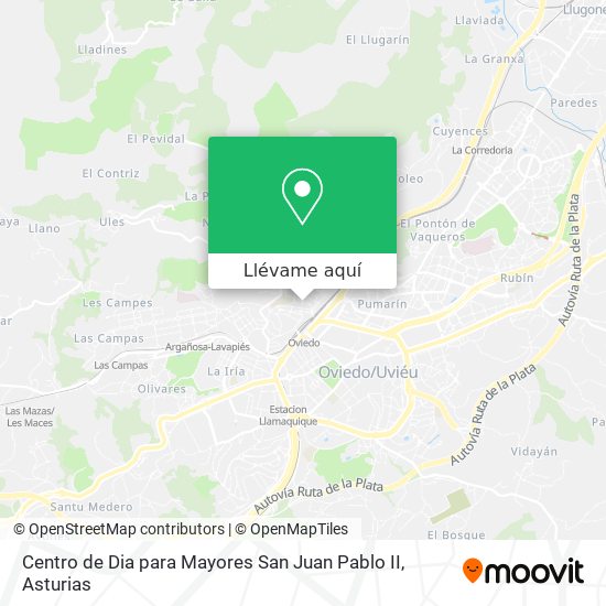 Mapa Centro de Dia para Mayores San Juan Pablo II