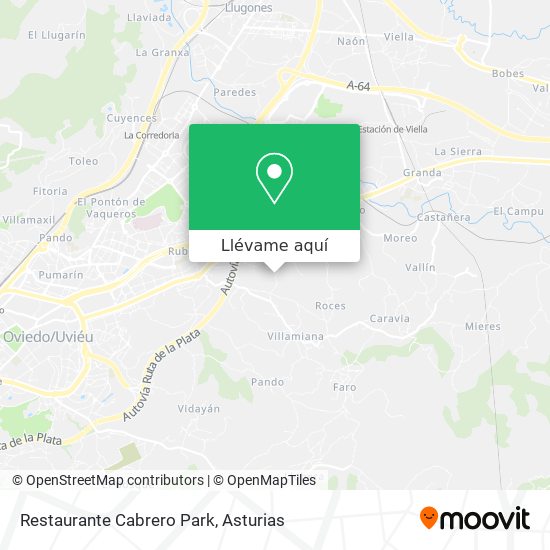 Mapa Restaurante Cabrero Park