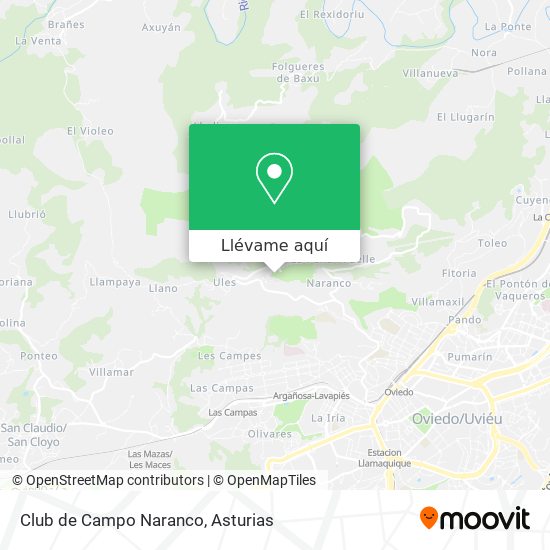 Mapa Club de Campo Naranco