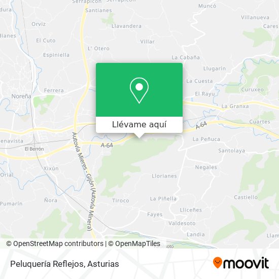 Mapa Peluquería Reflejos