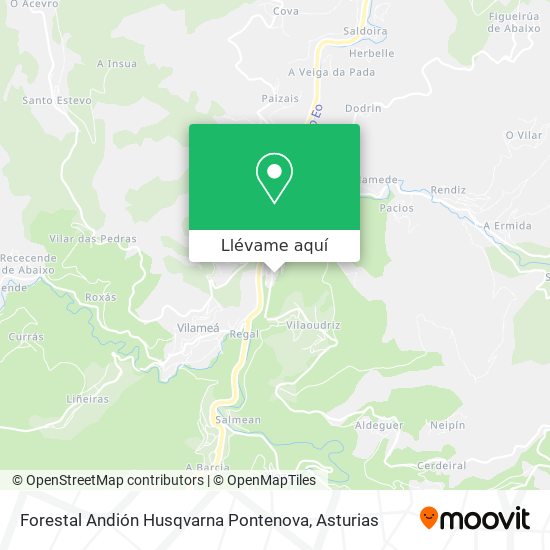 Mapa Forestal Andión Husqvarna Pontenova