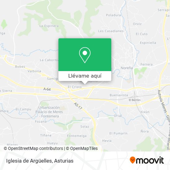 Mapa Iglesia de Argüelles