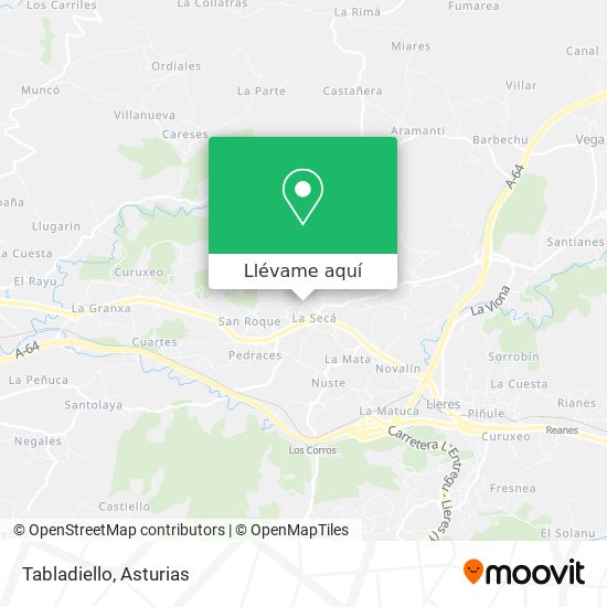 Mapa Tabladiello