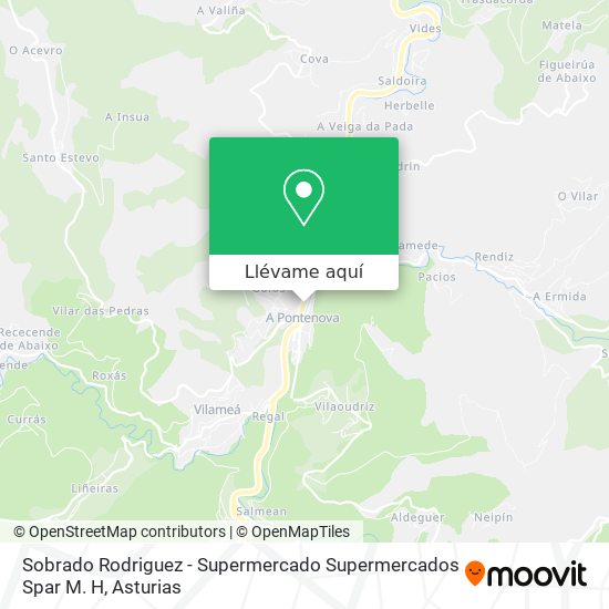 Mapa Sobrado Rodriguez - Supermercado Supermercados Spar M. H