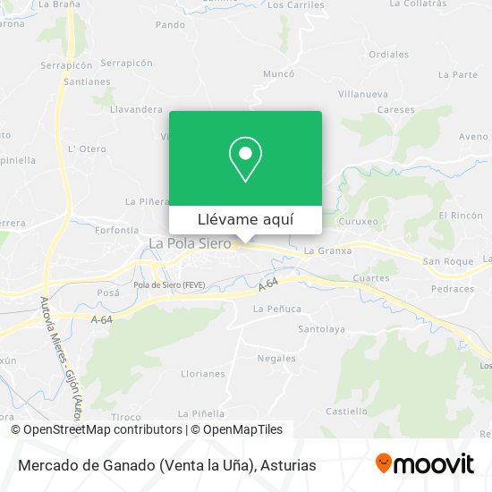 Mapa Mercado de Ganado (Venta la Uña)