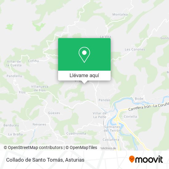 Mapa Collado de Santo Tomás